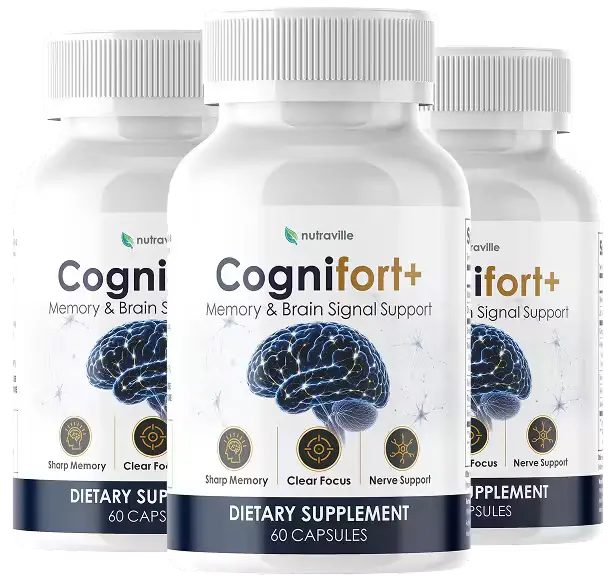 CogniFort Plus brain and memory support supplement bottle